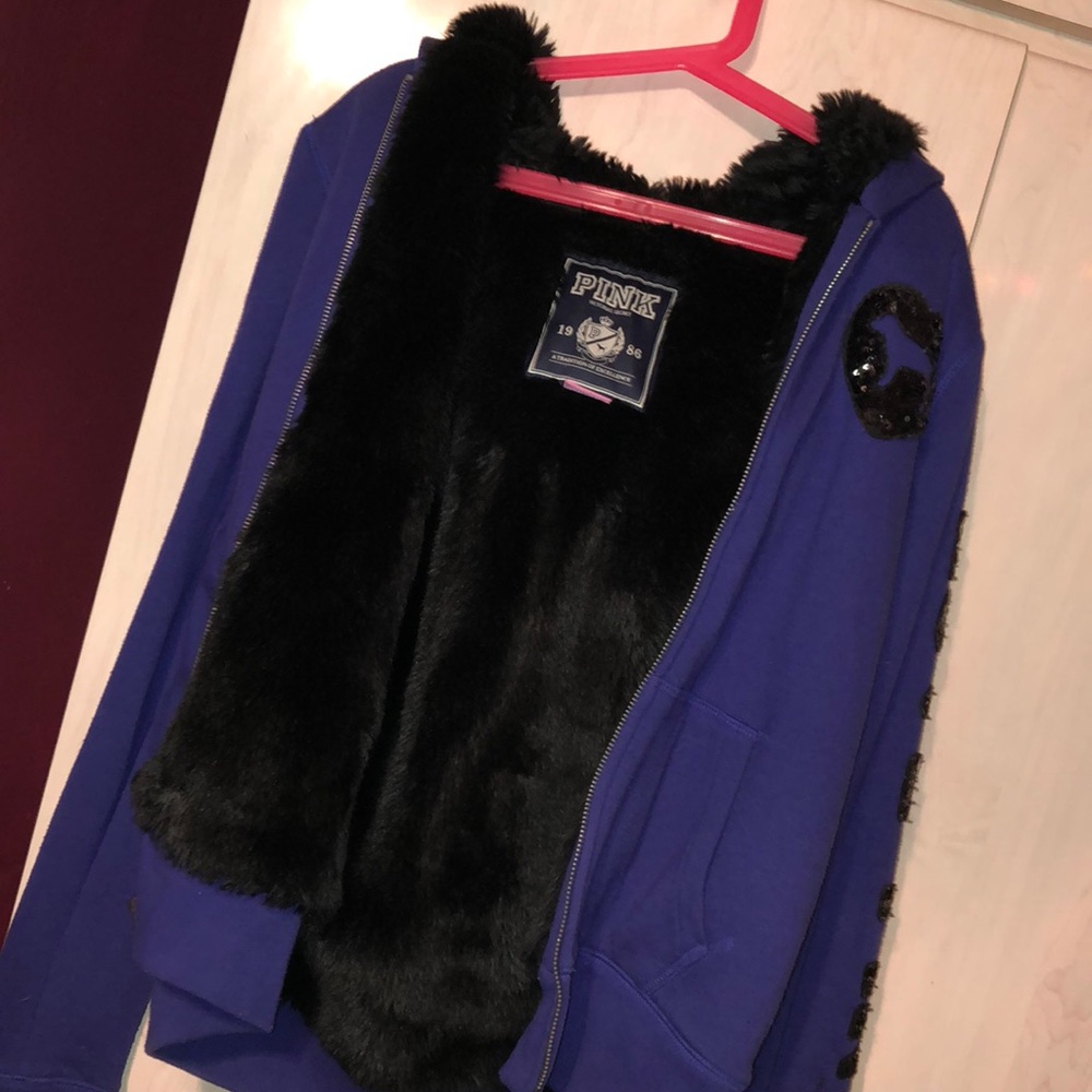 PINK faux fur comfy jacket